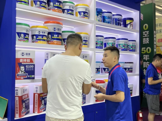 山东淄博陶博会丨开展首日，固莱 S 级瓷砖胶闪耀开场!